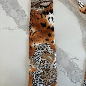 Leopard Print Tie and Pocket Square